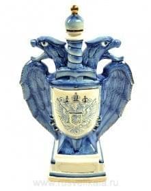 -0,75л Фарфор ШТОФ "Орел" кобальт в золоте 0,75л в комплекте