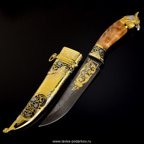 Нож сувенирный "Сокол" Златоуст, фотография 0. Интернет-магазин ЛАВКА ПОДАРКОВ