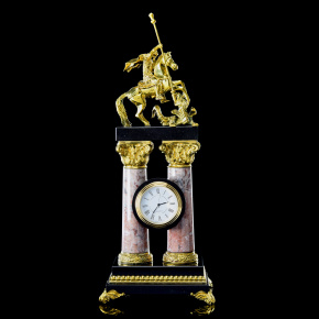 Часы из натурального камня "Георгий Победоносец", фотография 0. Интернет-магазин ЛАВКА ПОДАРКОВ