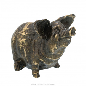 Бронзовая статуэтка "Свинья", фотография 0. Интернет-магазин ЛАВКА ПОДАРКОВ