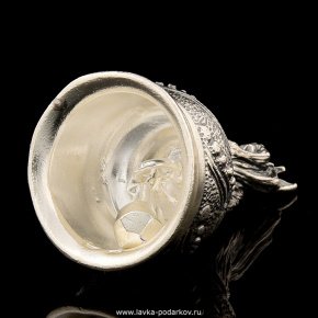 Колокольчик серебряный "Йоркширский терьер", фотография 0. Интернет-магазин ЛАВКА ПОДАРКОВ