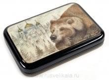  Художественная роспись Шкатулка "Медведь" авт.Типяков /135