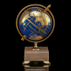 Глобус сувенирный на подставке из мрамора. Златоуст, фотография 0. Интернет-магазин ЛАВКА ПОДАРКОВ