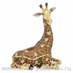 Шкатулка "Большой лежачий жираф". Традиции Фаберже