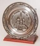 14016 Гжель Сув тарелка Собор Покрова 