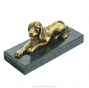 Бронзовая статуэтка собаки "Спаниель", фотография 0. Интернет-магазин ЛАВКА ПОДАРКОВ