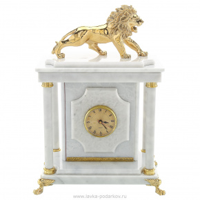 Часы-сейф из натурального камня "Лев", фотография 0. Интернет-магазин ЛАВКА ПОДАРКОВ
