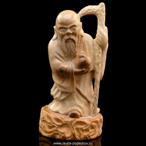 Скульптура из бивня мамонта "Старик с посохом", фотография 0. Интернет-магазин ЛАВКА ПОДАРКОВ
