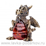 Статуэтка с янтарем "Дракон пузатик"