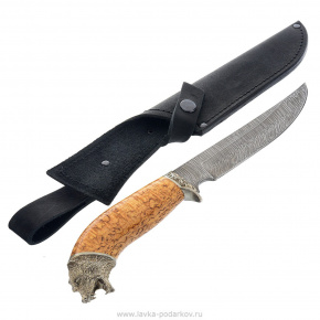 Нож сувенирный в шкатулке из карельской березы, фотография 0. Интернет-магазин ЛАВКА ПОДАРКОВ