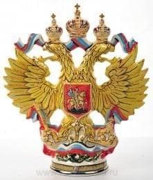 -1л Фарфор ШТОФ "Орел" в золоте 1л в комплекте (792)