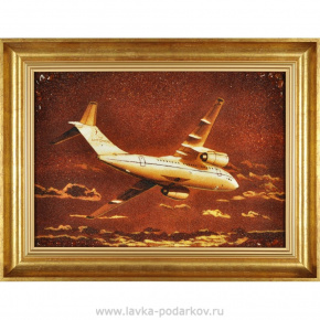 Янтарная картина самолета "АН-30", фотография 0. Интернет-магазин ЛАВКА ПОДАРКОВ