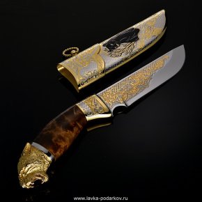 Нож сувенирный "Пантера" Златоуст, фотография 0. Интернет-магазин ЛАВКА ПОДАРКОВ