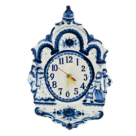 Часы Гжель