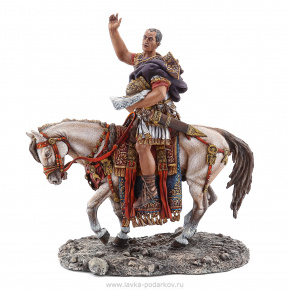Коллекционная оловянная миниатюра "Римский военачальник на коне", фотография 0. Интернет-магазин ЛАВКА ПОДАРКОВ