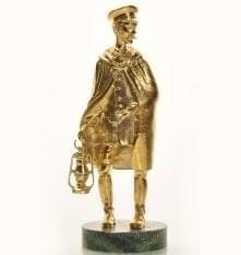 11557 Бронза Композиция "Cтанционный смотритель"