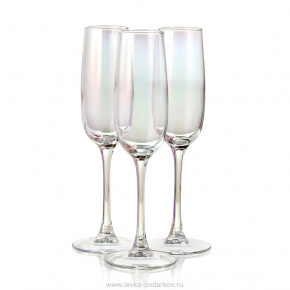 Набор 3 бокала для шампанского 175 мл "Радуга", фотография 0. Интернет-магазин ЛАВКА ПОДАРКОВ