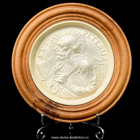 Медальон "Святой Петр" бивень мамонта, фотография 0. Интернет-магазин ЛАВКА ПОДАРКОВ