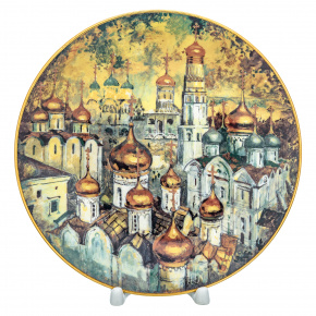 Тарелка сувенирная "Золотые купола", фотография 0. Интернет-магазин ЛАВКА ПОДАРКОВ