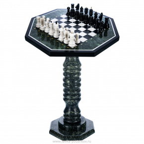 Шахматный стол из натурального камня 55х55 см, фотография 0. Интернет-магазин ЛАВКА ПОДАРКОВ