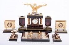 7620/П-виз/гербы Златоуст Настольный набор "Держава" Яшма (3279)