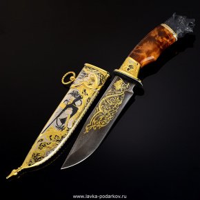 Нож сувенирный "Медведь" Златоуст, фотография 0. Интернет-магазин ЛАВКА ПОДАРКОВ