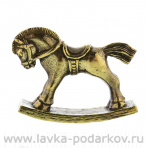 Бронзовая статуэтка "Лошадь-качалка"