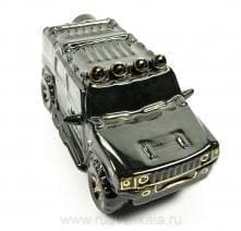 /255-0,5л  Фарфор ШТОФ "Автомобиль ХАММЕР" глазурь 0,5л  255