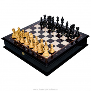 Подарочные шахматы VIP-класса с фигурами ручной работы 48х48 см, фотография 0. Интернет-магазин ЛАВКА ПОДАРКОВ