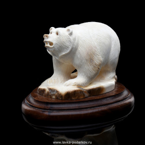 Скульптура из бивня мамонта "Мишка-толстяк", фотография 0. Интернет-магазин ЛАВКА ПОДАРКОВ