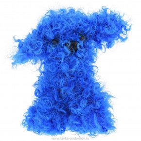 Игрушка-подвеска из натурального меха "Голубой щенок" , фотография 0. Интернет-магазин ЛАВКА ПОДАРКОВ