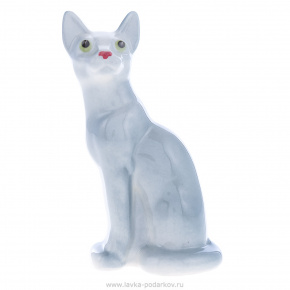 Фарфоровая статуэтка "Сиамская кошка", фотография 0. Интернет-магазин ЛАВКА ПОДАРКОВ