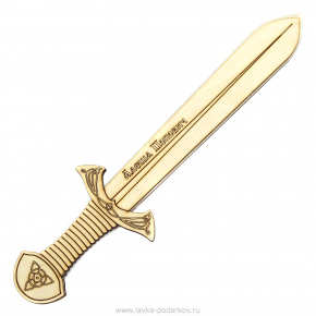 Игрушечный деревянный меч "Алеша Попович", фотография 0. Интернет-магазин ЛАВКА ПОДАРКОВ