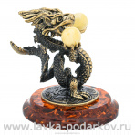 Статуэтка с янтарем "Китайский дракон"