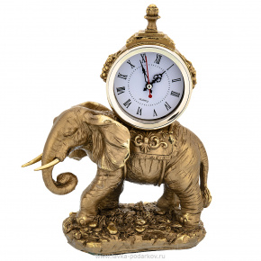 Настольные часы "Слон на камне", фотография 0. Интернет-магазин ЛАВКА ПОДАРКОВ
