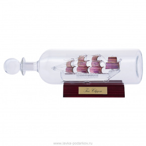 Модель корабля в бутылке "Чайный Клипер", фотография 0. Интернет-магазин ЛАВКА ПОДАРКОВ