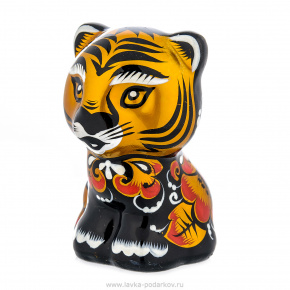 Фарфоровая статуэтка "Тигр". Хохлома, фотография 0. Интернет-магазин ЛАВКА ПОДАРКОВ