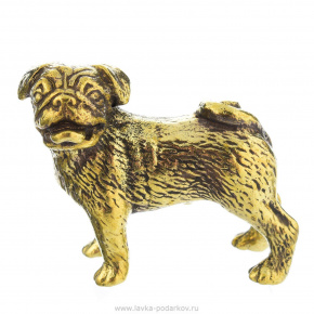 Бронзовая статуэтка собаки "Шпиц", фотография 0. Интернет-магазин ЛАВКА ПОДАРКОВ