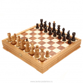 Шахматы деревянные средние, фотография 0. Интернет-магазин ЛАВКА ПОДАРКОВ