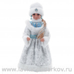 Новогодняя кукла "Снегурочка" с музыкальным механизмом
