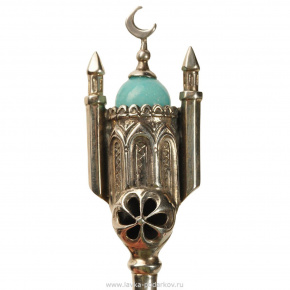 Чайная ложка в серебре "Мечеть" (026), фотография 0. Интернет-магазин ЛАВКА ПОДАРКОВ