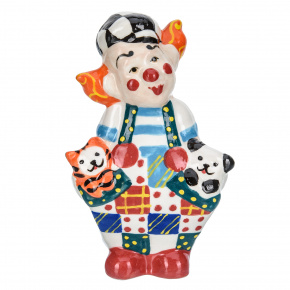 Керамическая статуэтка "Клоун - полные карманы", фотография 0. Интернет-магазин ЛАВКА ПОДАРКОВ