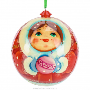 Новогодний елочный шар "Снегурочка", фотография 0. Интернет-магазин ЛАВКА ПОДАРКОВ
