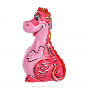 Фарфоровая статуэтка "Розовый дракон", фотография 0. Интернет-магазин ЛАВКА ПОДАРКОВ