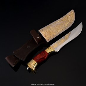 Нож "Тайга" украшенный. Златоуст, фотография 0. Интернет-магазин ЛАВКА ПОДАРКОВ