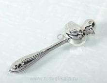 18315-1-15,3  Серебро 925* игрушка Погремушка "Утка" в футляре 15,3