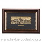 Офорт черно-белый "Москва панорама, 19 век"