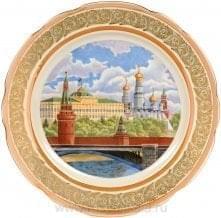 2622-20см  Сувенирная тарелка 20см  "Московский Кремль"