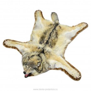 Шкура волка (Ковер из шкуры волка), фотография 0. Интернет-магазин ЛАВКА ПОДАРКОВ
