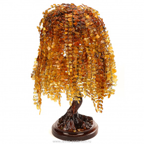 Денежное дерево из янтаря "Ива" 68 см, фотография 0. Интернет-магазин ЛАВКА ПОДАРКОВ